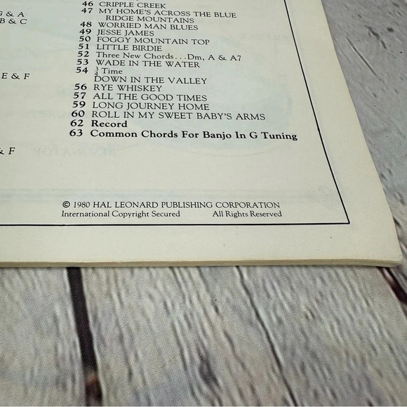 vintage banjo method hal leonard book 1 1980 - Picture 4 of 6